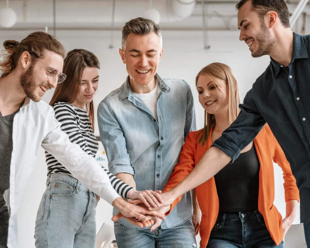 team working together